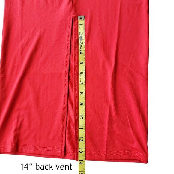 DAISY NWT Cherry Red High Neck Racerback Slit Sexy Maxi Dress BodyCon Size S - Picture 11 of 12